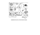 Briggs & Stratton 124K02-0669-B1 rewind starter/fuel tank diagram