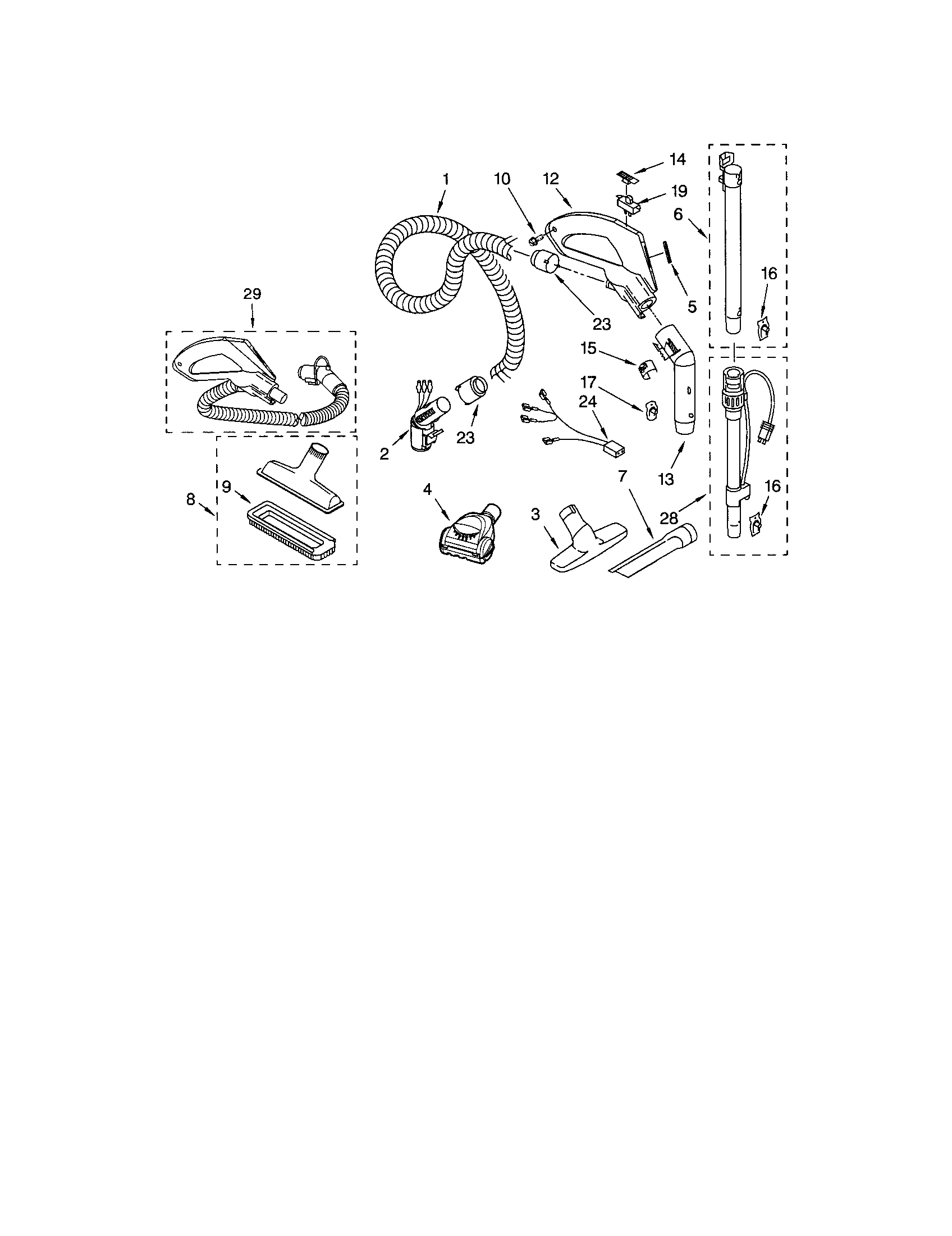 Hose and attachments
