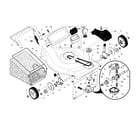 Craftsman 917371940 drive control/gear case/wheels diagram