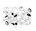 Craftsman 917371950 engine/housing/handle diagram