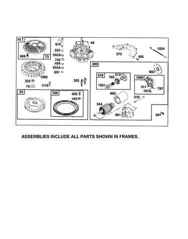 Motor-starter/flywheel
