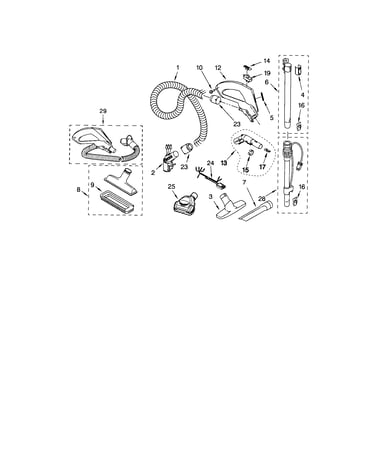 Hose and attachment