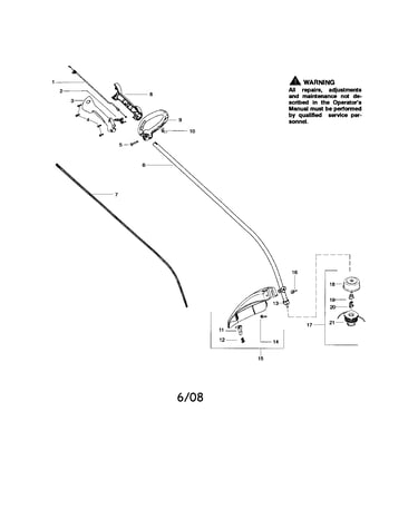 Driveshaft/handle/shield