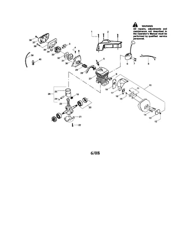 Shield/cylinder/crankshaft