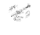 Poulan 295 TYPE 1,2 chassis/bar/handle diagram