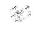 Poulan 295 TYPE 3 chassis/handle/bar diagram