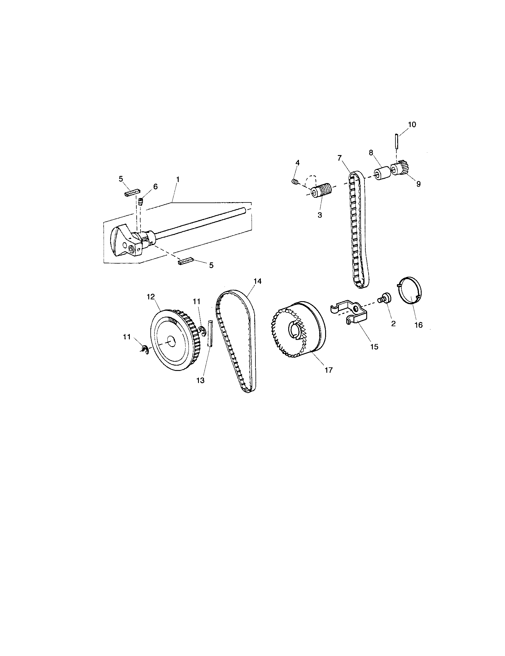 UPPER SHAFT/HANDWHEEL