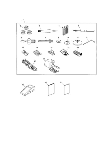 Accessory set/foot control