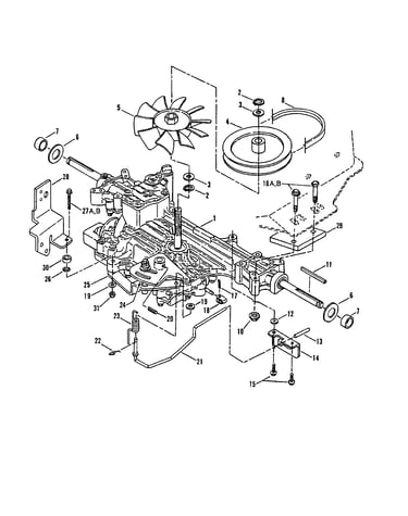 Transmission group (hydro drive)
