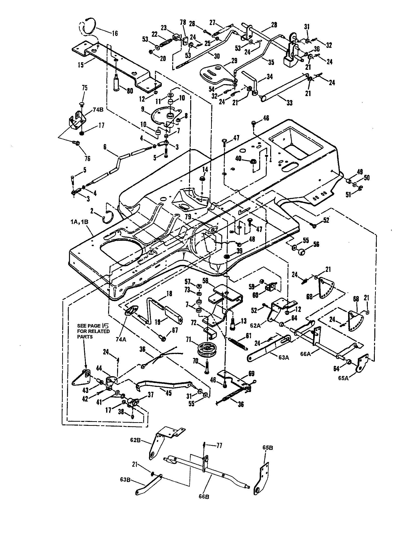 Frame/clutch/brake/steering