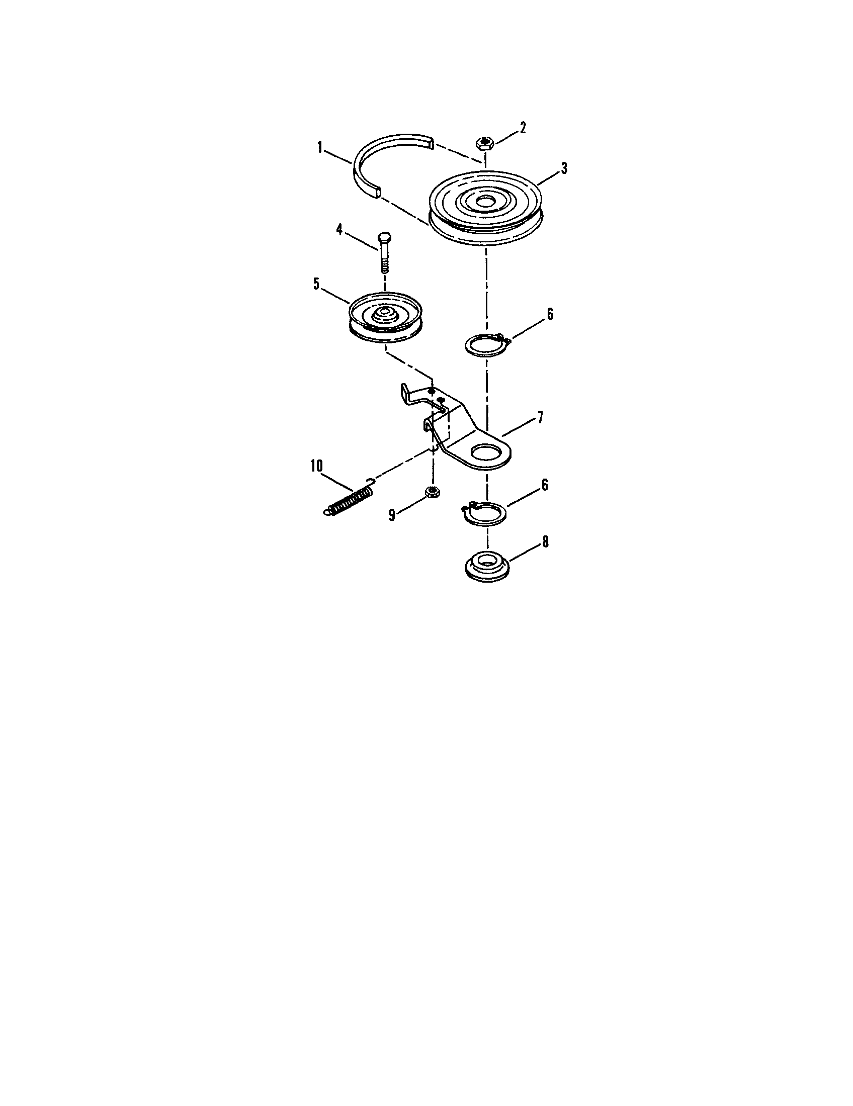 Belt/blade brake - 42" cutting deck
