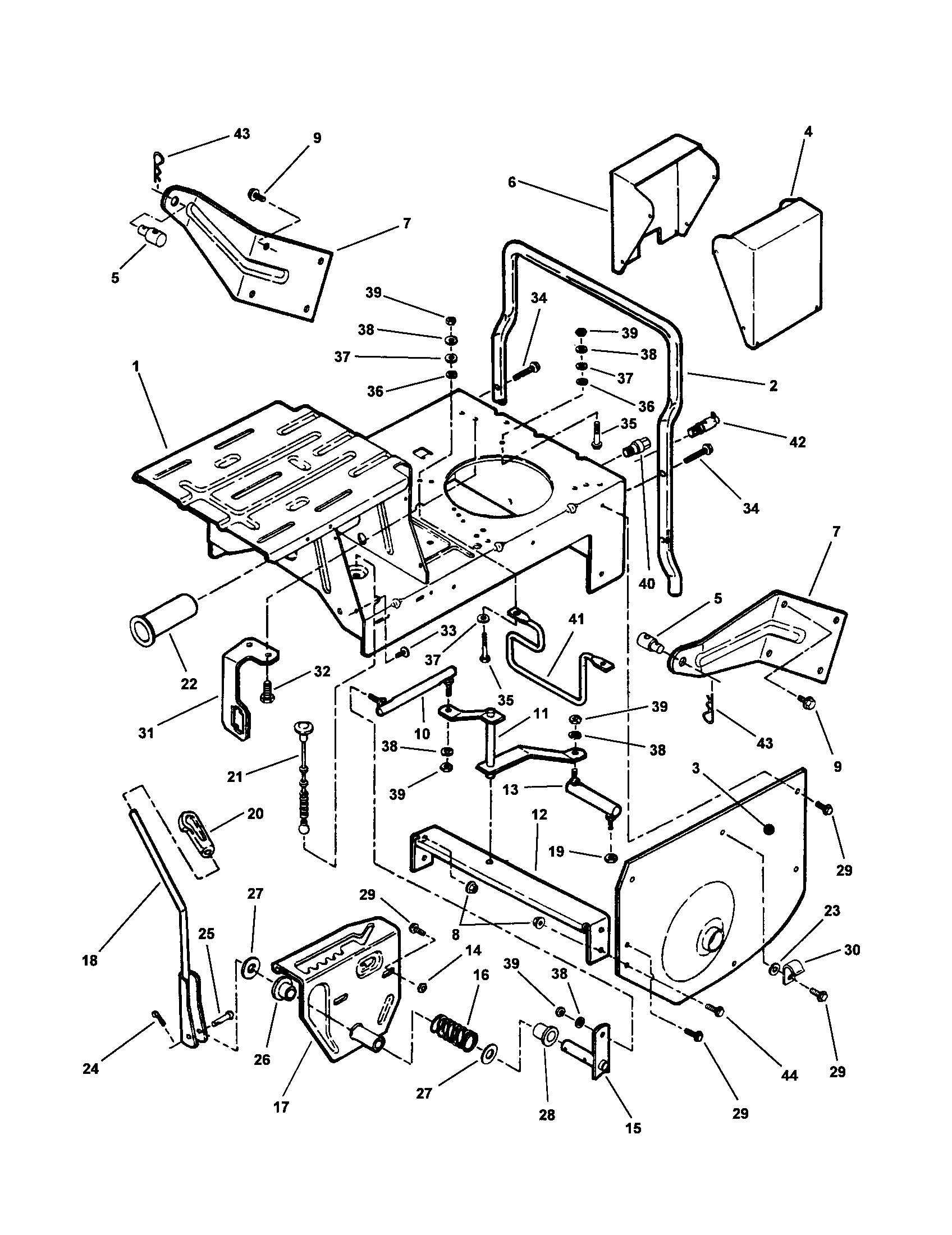 MAIN CASE (SOLID SEAT MOUNT)