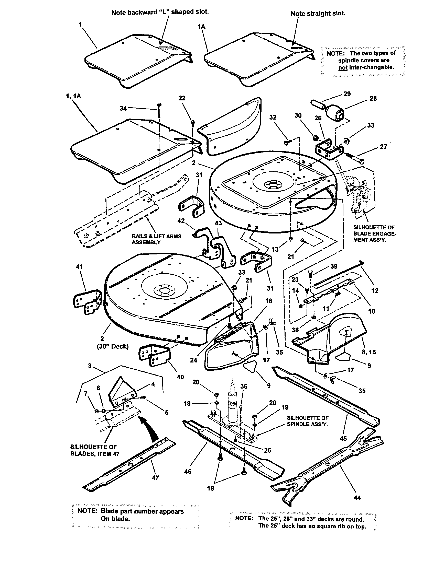 CUTTING DECKS, DEFLECTOR