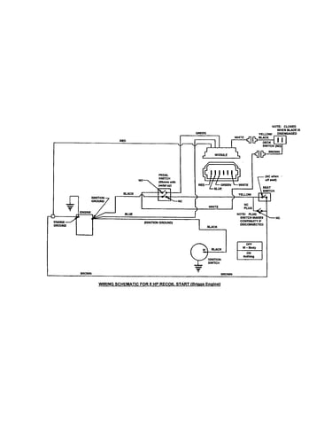Wiring schematic-8 hp recoil start