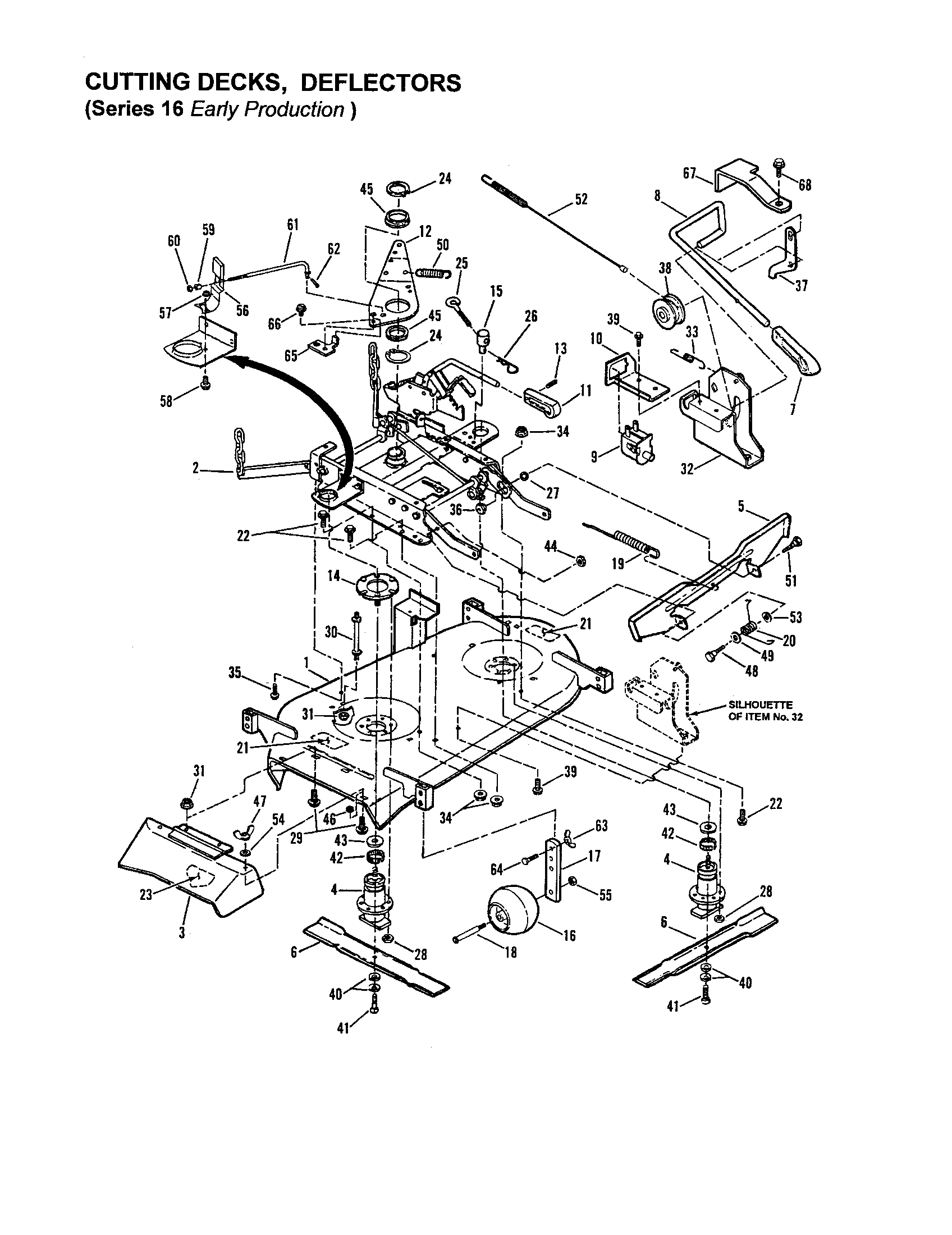 CUTTING DECKS, DEFLECTORS