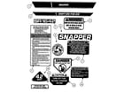 Snapper 421618BVE decals diagram