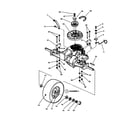 Snapper 381450HBVE hydro drive & rear wheel diagram