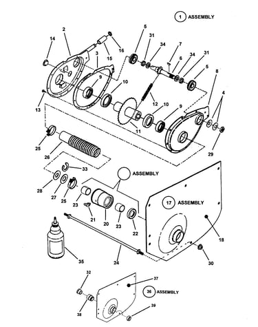 Chain case, l.h. fender
