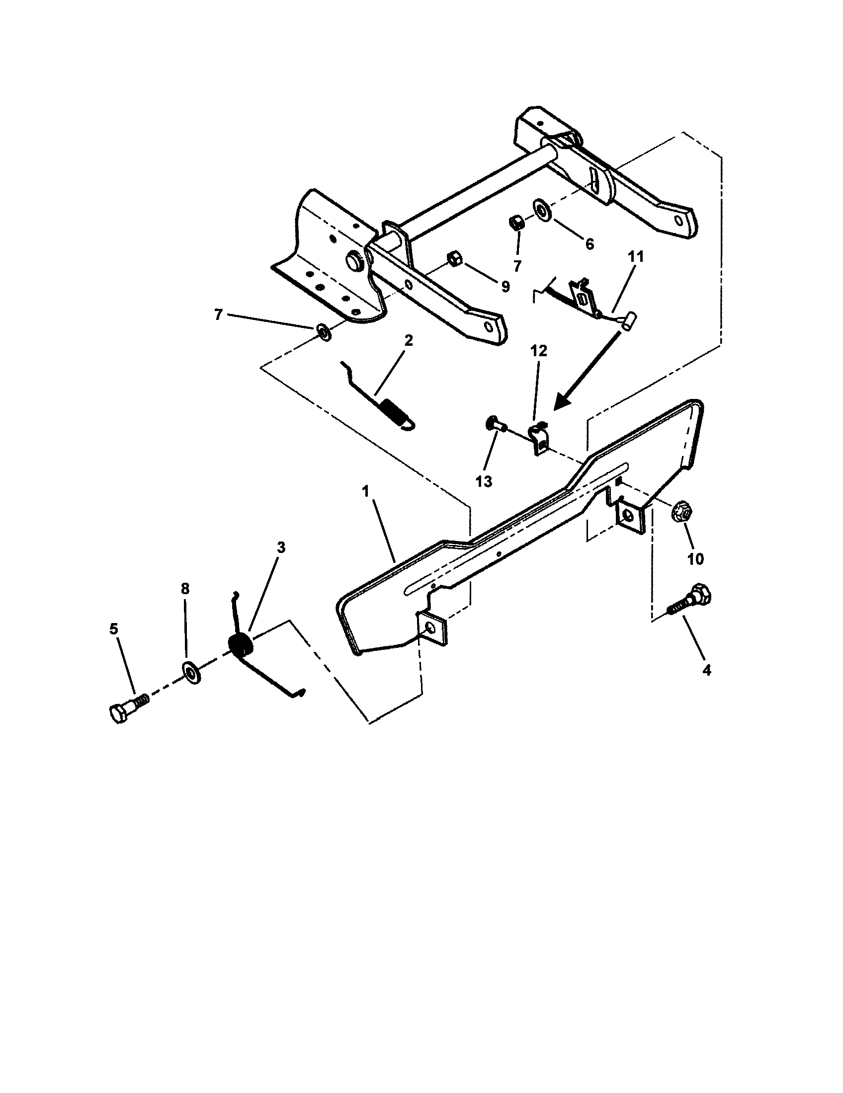Blade stop pedals