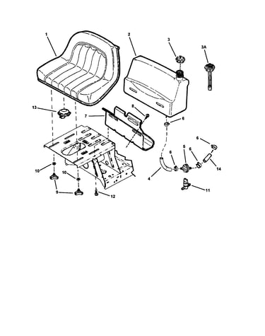 Fuel tank & operators seat