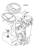 Steering wheel/console/fuel tank