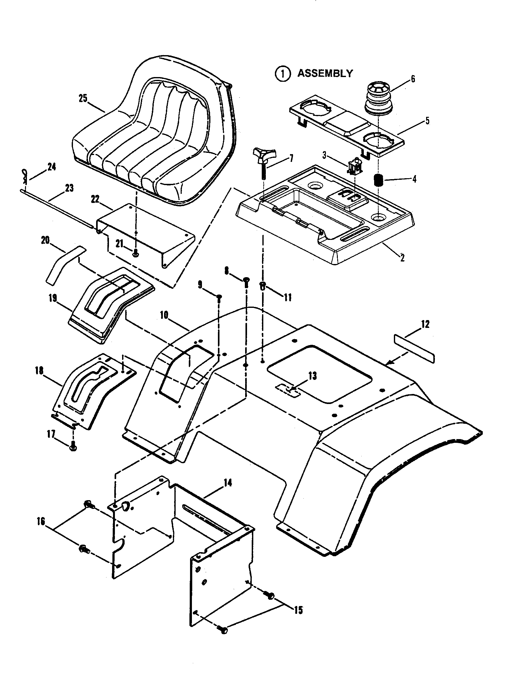 SEAT/REAR FENDER