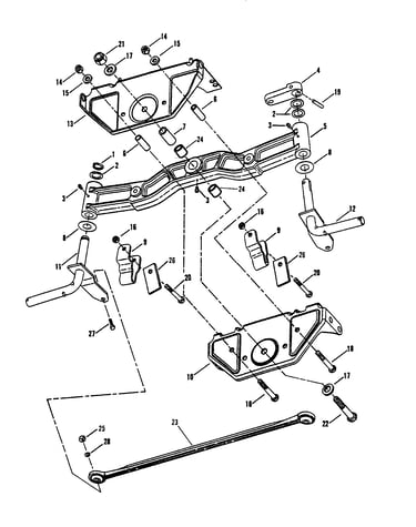Cast front axle