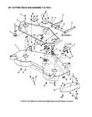 48" cutting deck sub assembly