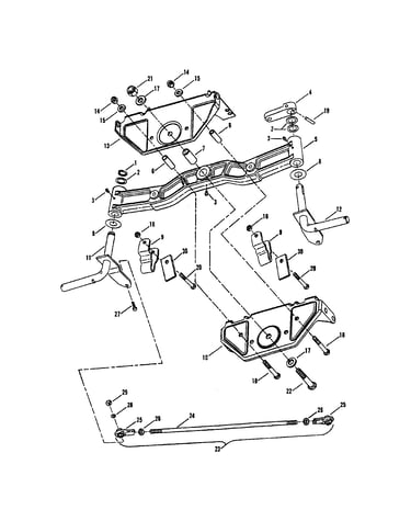 Cast front axle