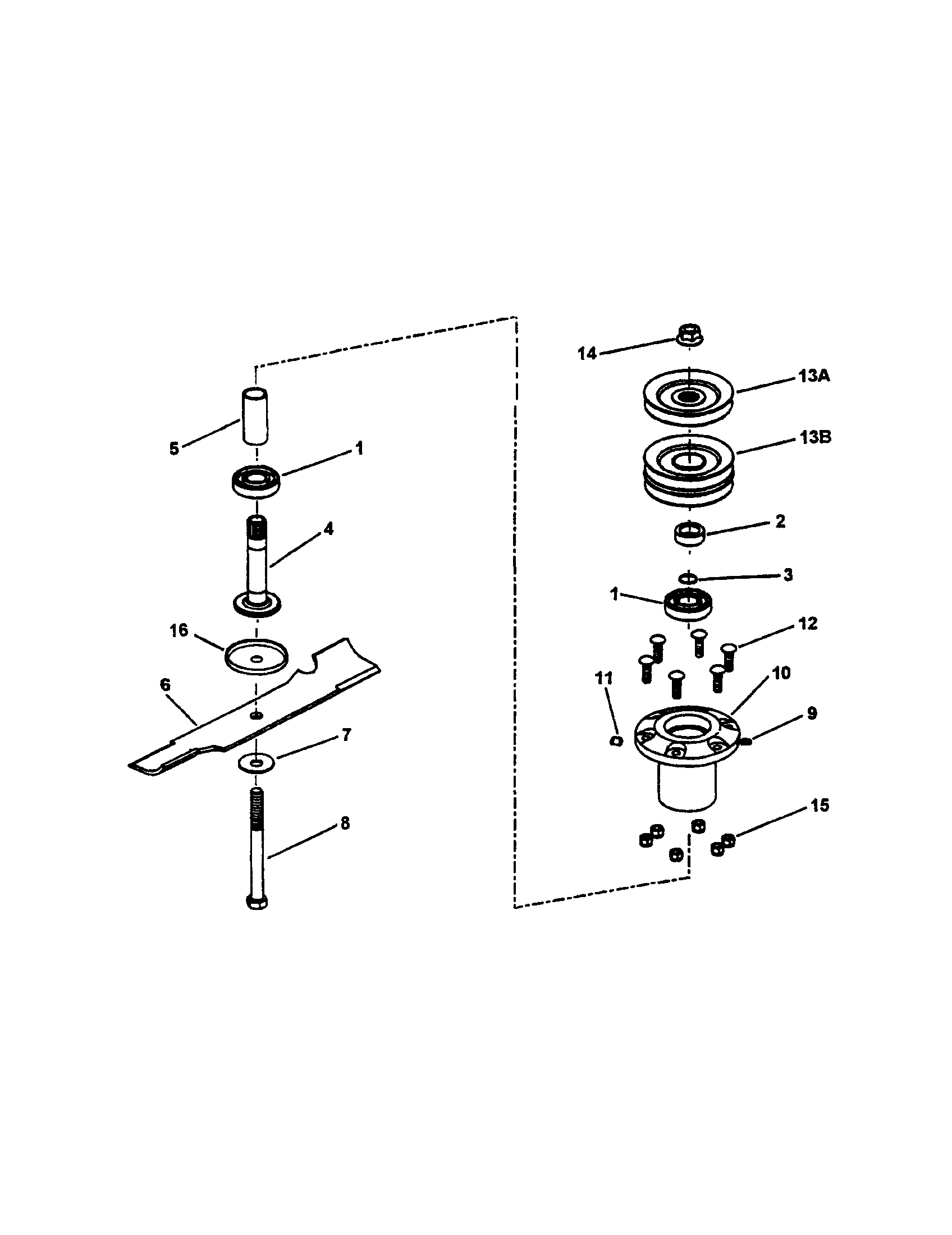 Spindle-48" cutting deck