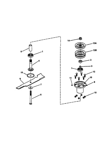 Spindle-48" cutting deck