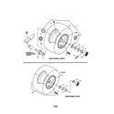 Snapper WLT180H42IBV2 wheels, front & rear diagram