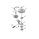 Snapper WLT180H42IBV2 belt/blade brake-42" cutting deck diagram