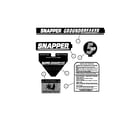 Snapper ICFR7005BV decals diagram