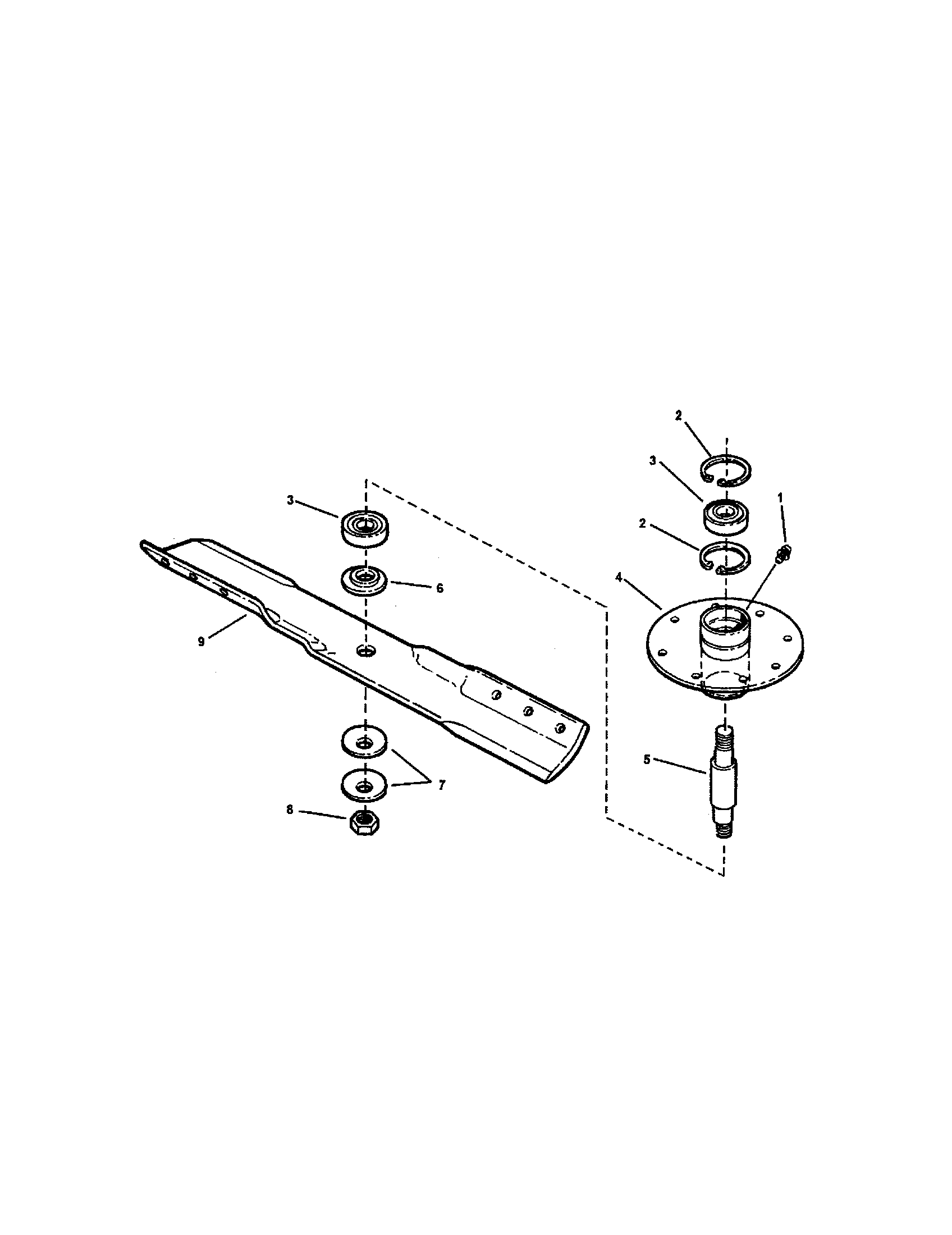 Spindle-38" cutting deck