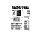 Snapper LT145H38HBV decals diagram