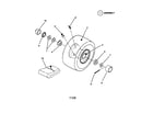 Snapper M280919B wheels-front diagram