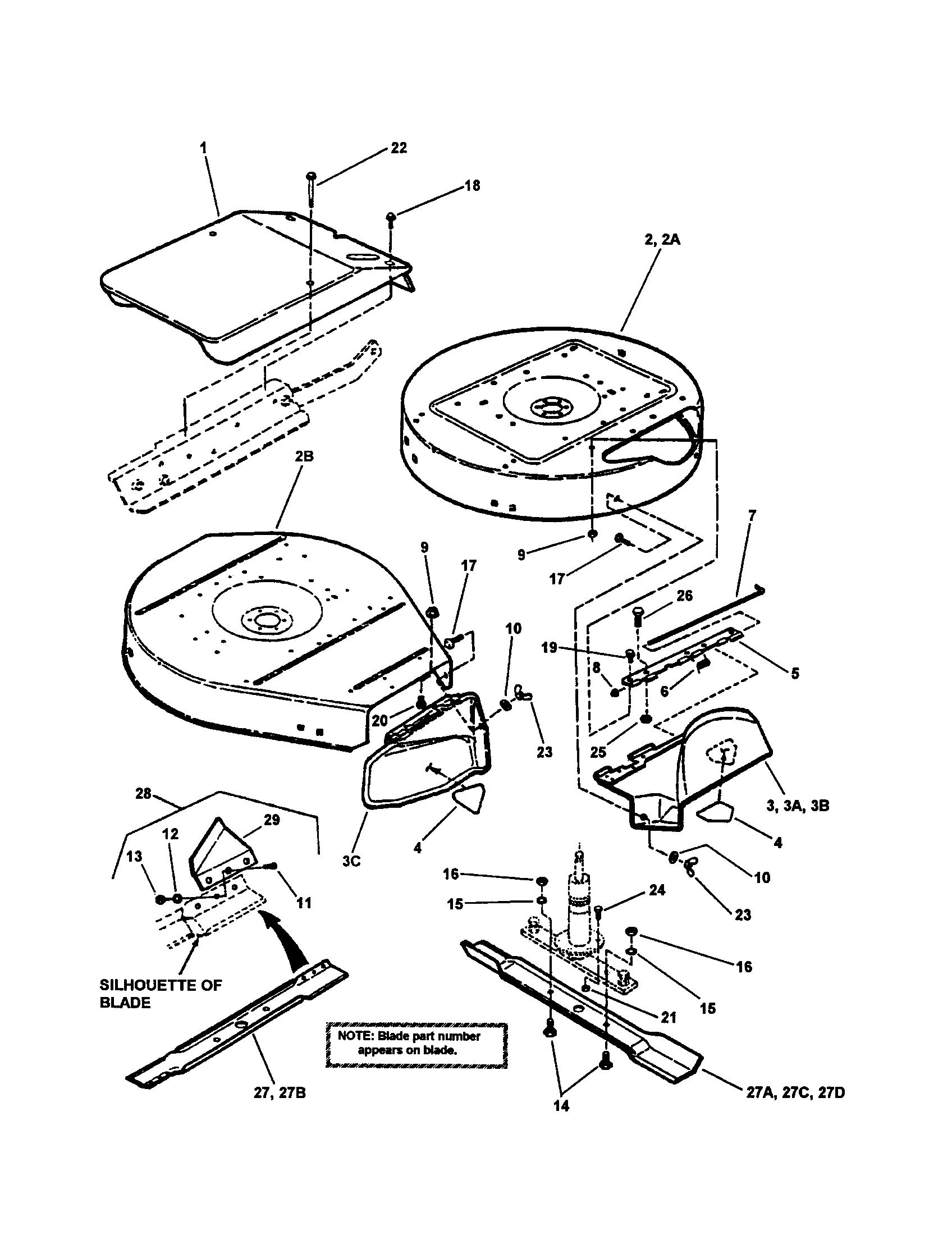 CUTTING DECKS, DEFLECTORS