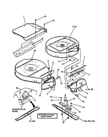 Cutting decks, deflectors