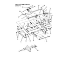 Snapper EM281019BE rails/lift arms/cam lift diagram