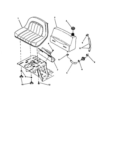 Fuel tank/operators seat