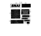 Snapper M301019BE decals diagram