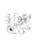 Side chute adapter, brackets
