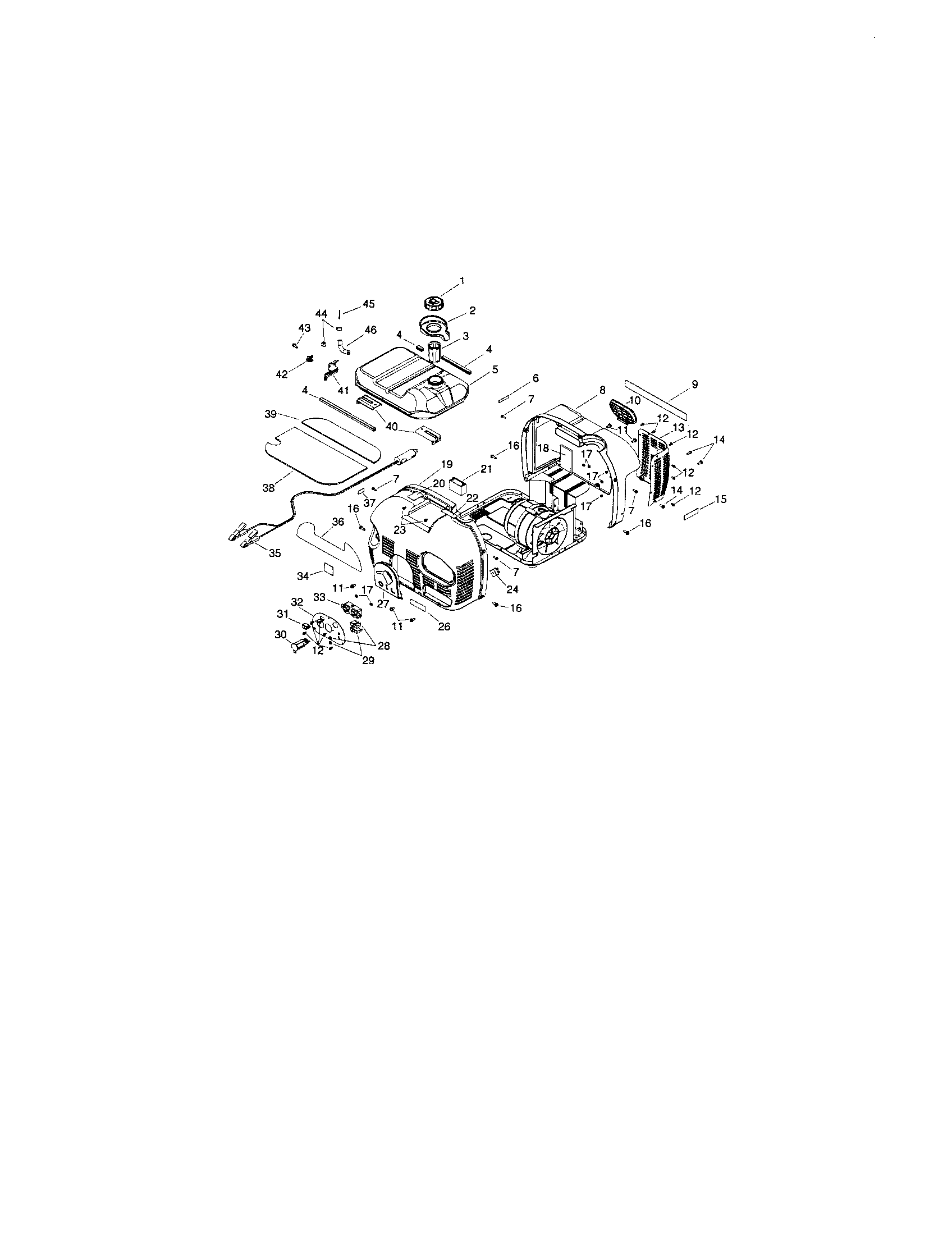 Housing/fuel tank