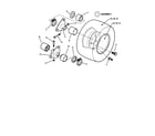 Snapper M301021BE wheels - rear diagram