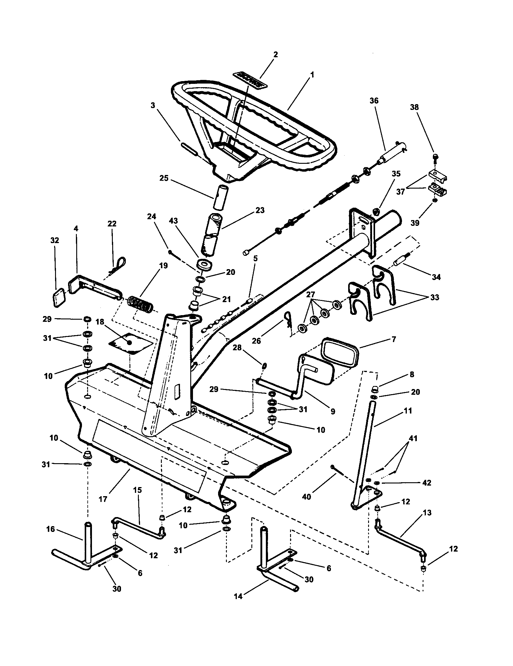 Front end steering