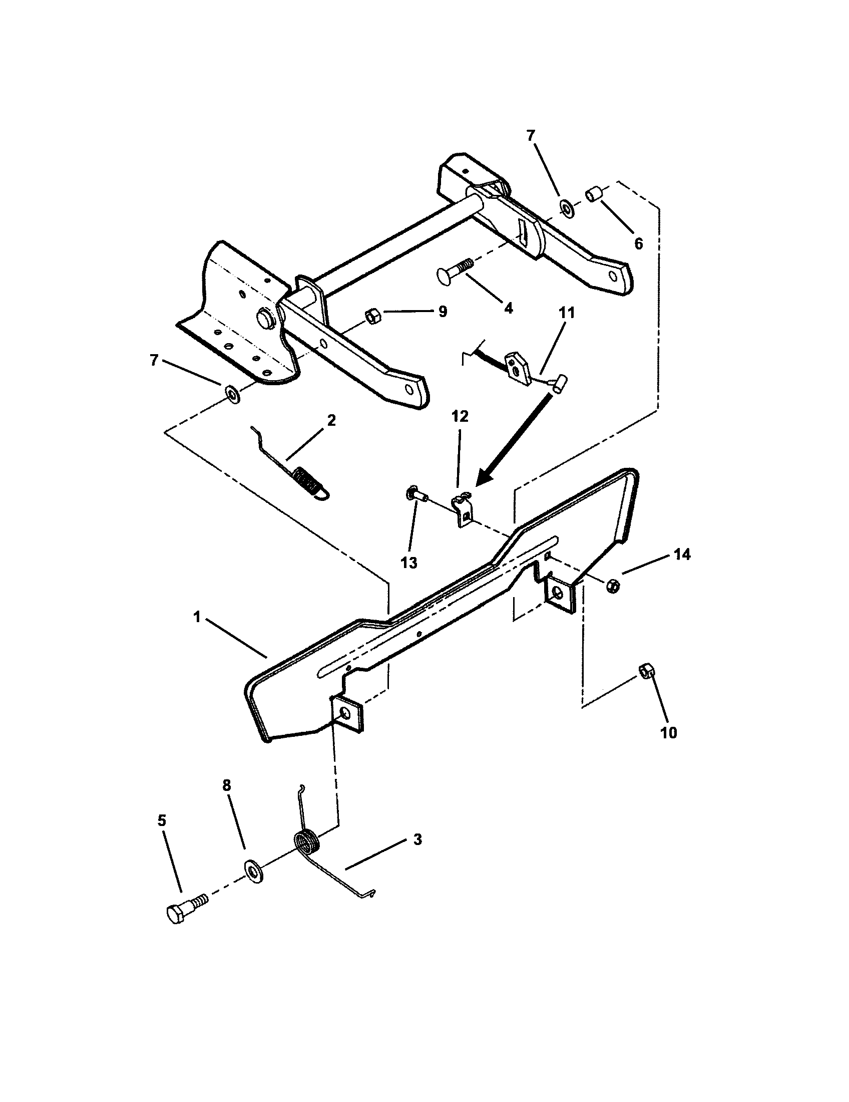 Blade stop pedals