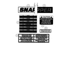Snapper M301021BE decals diagram