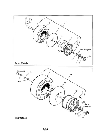Wheels and tires