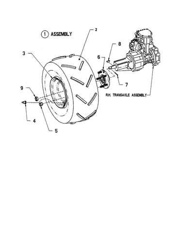 Drive tire/wheel